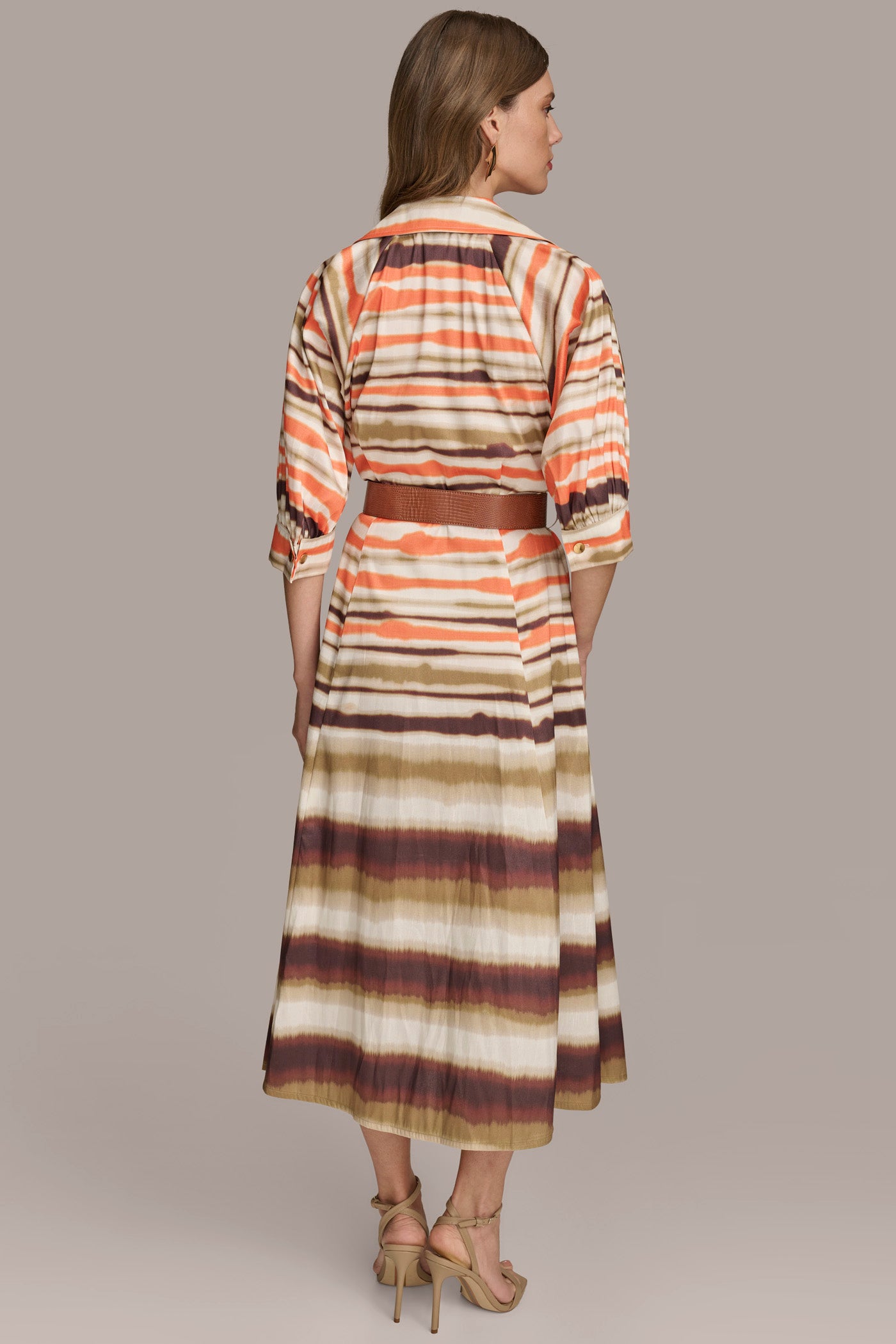 (image for) STABLE STRIPED SHIRT DRESS WITH BELT